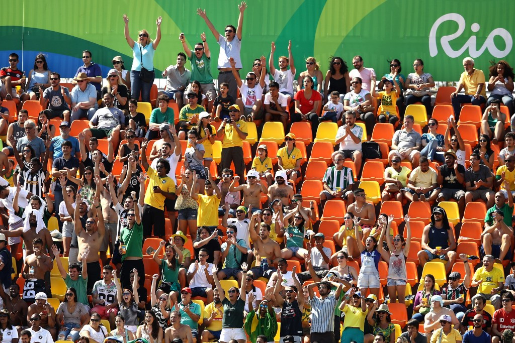Crowds at the Deodoro Stadium were relatively small but enthusiastic ©Getty Images