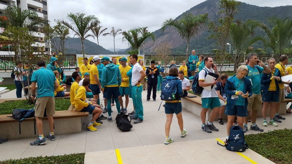 Some members of the Australian team at Rio 2016 were reportedly robbed last week following their evacuation from their accommodation in the Olympic Village following a fire ©Getty Images