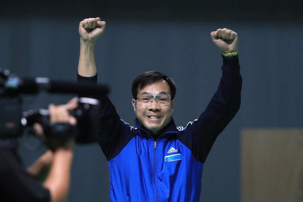 It was an historic day for Vietnam as Xuan Vinh Hoang won the country’s first-ever Olympic gold medal in the men’s 10m air pistol ©Getty Images
