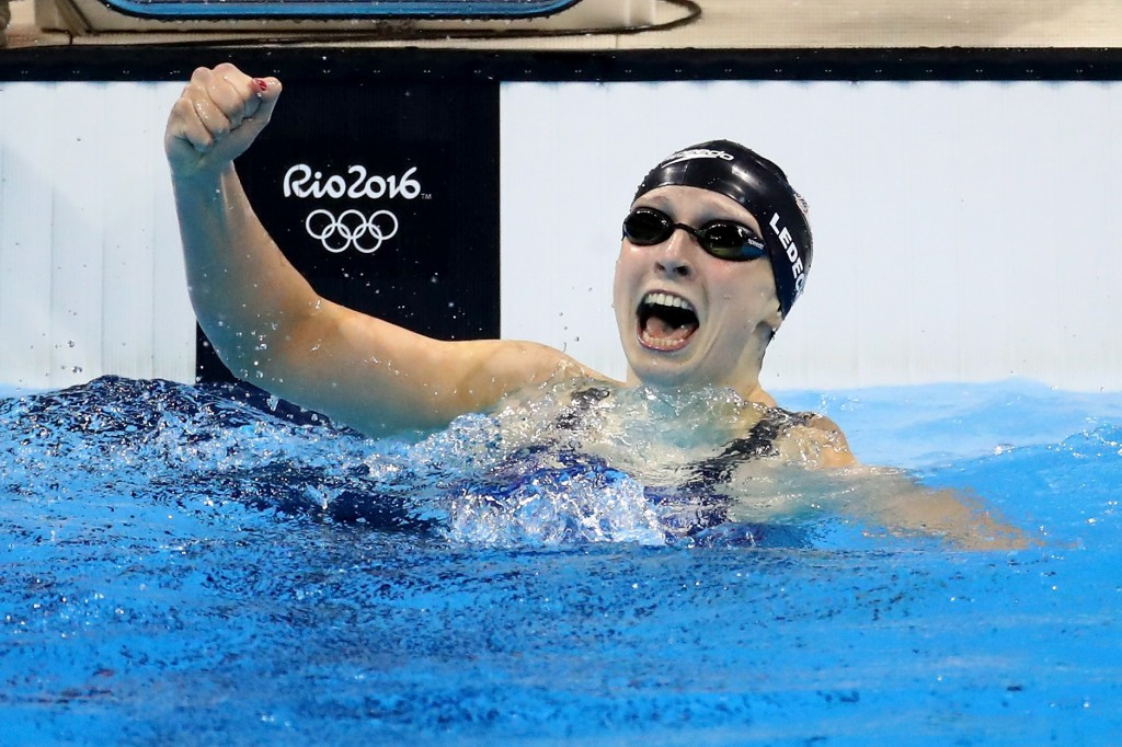 Katie Ledecky shattered the 400m freestyle world record ©Getty Images