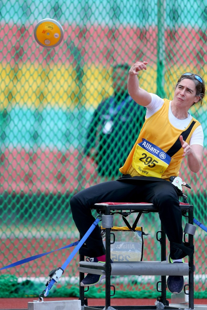Harvey, who was scheduled to compete in the F55 discus event, suffered an injury to her hand in training ©Getty Images
