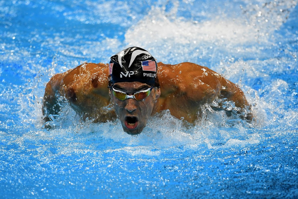 Michael Phelps was in semi-final action in the 200m butterfly ©Getty Images