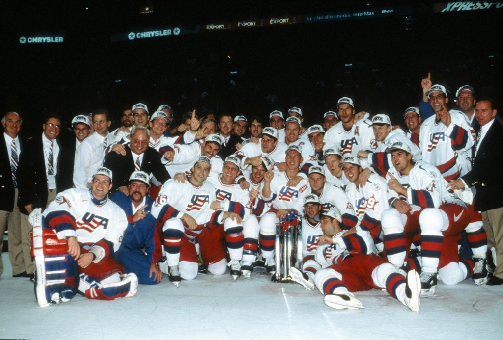 The 1996 World Cup of Hockey team cemented itself in US ice hockey history thanks to the success it enjoyed at the inaugural event ©USA Hockey