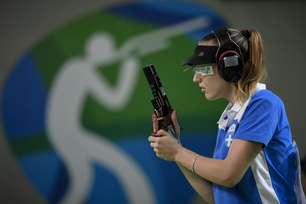 Shooter Anna Korakaki claimed Greece's first gold medal since Athens 2004 ©Getty Images