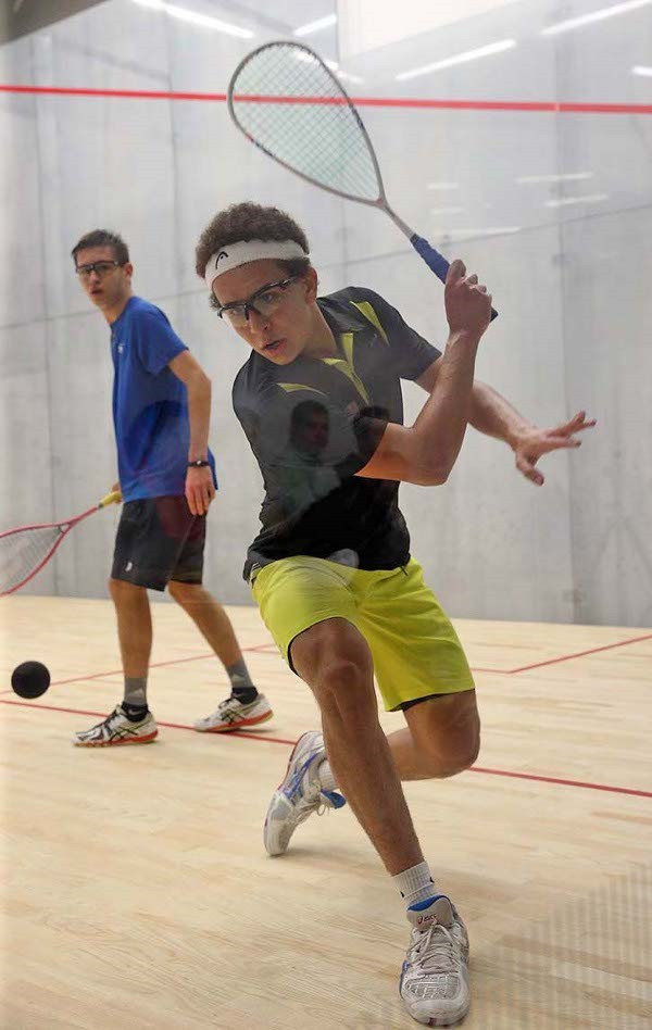 Egyptian favourite Saadeldin Abouaish came through a five-game marathon for the second time in 24 hours to beat France’s Benjamin Aubert ©www.squashpics.com