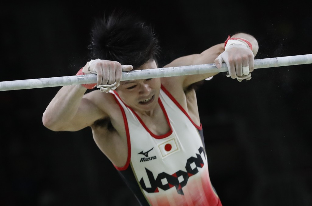 Kōhei Uchimura brilliantly defended his all-round title ©Getty Images