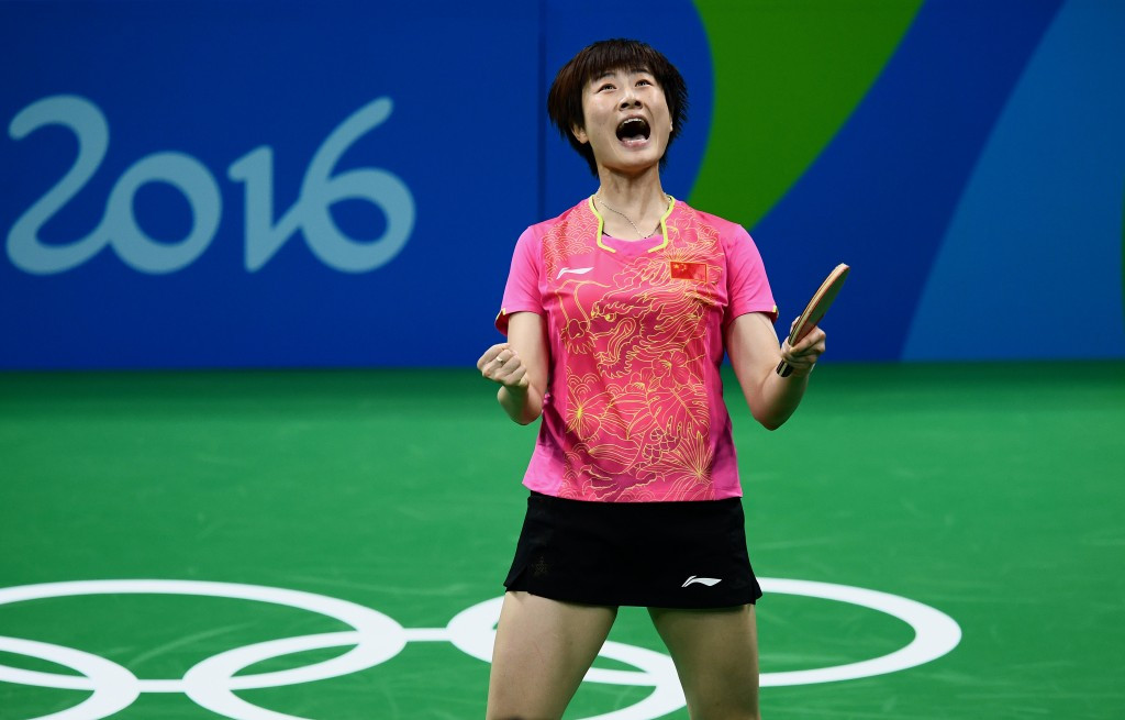 Ding Ning won an all-Chinese women's singles final in table tennis ©Getty Images