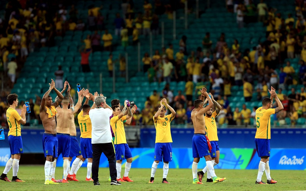 Brazil also finally claimed a men's football win today in Salvador ©Getty Images