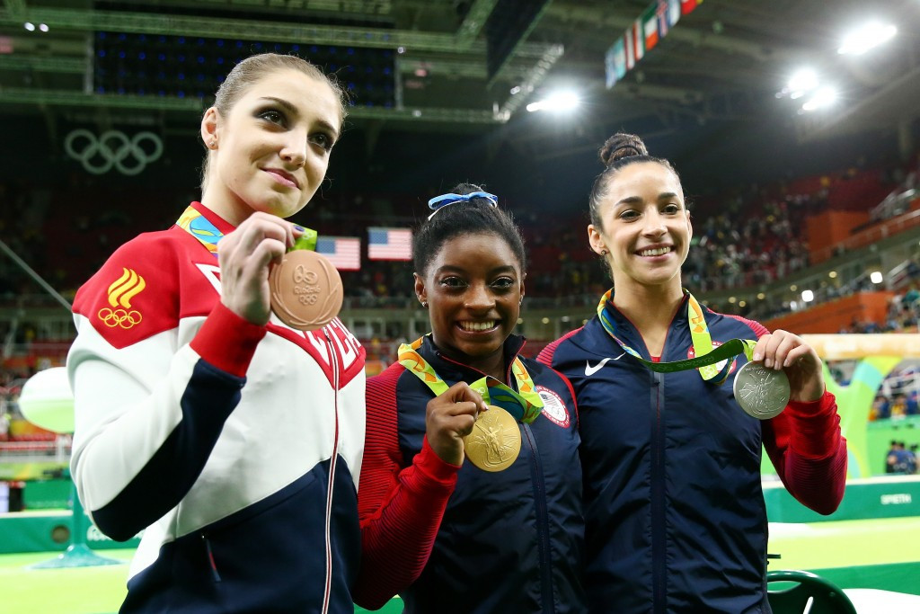 Simone Biles stormed to the women's all-around individual title ©Getty Images