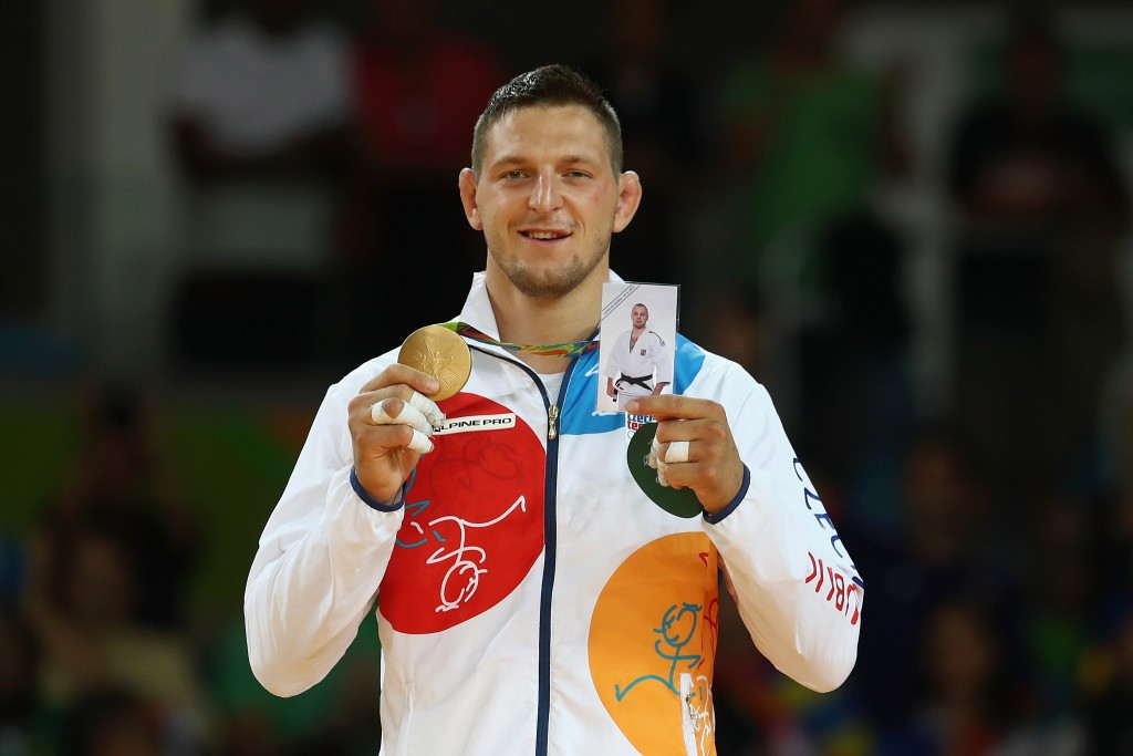 Lukas Krpalek dedicated his victory in the men’s over 100kg to fellow Czech judoka Alexandr Jurecka ©Getty Images