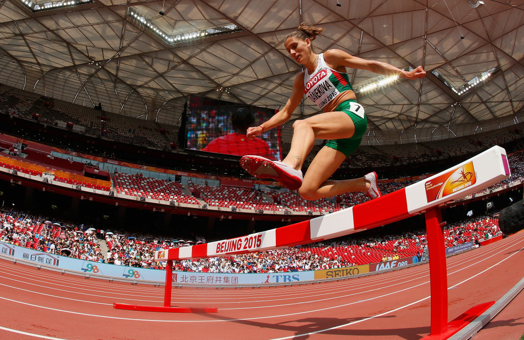 Silvia Danekova, pictured competing at last year's World Championships, has also failed a drugs test ©Getty Images