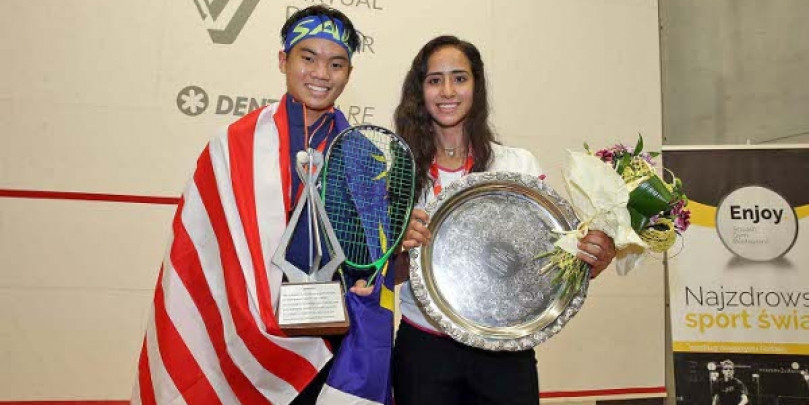 Eain Yow Ng and Nouran Gohar secured the men's and women's titles respectively ©www.squashpics.com