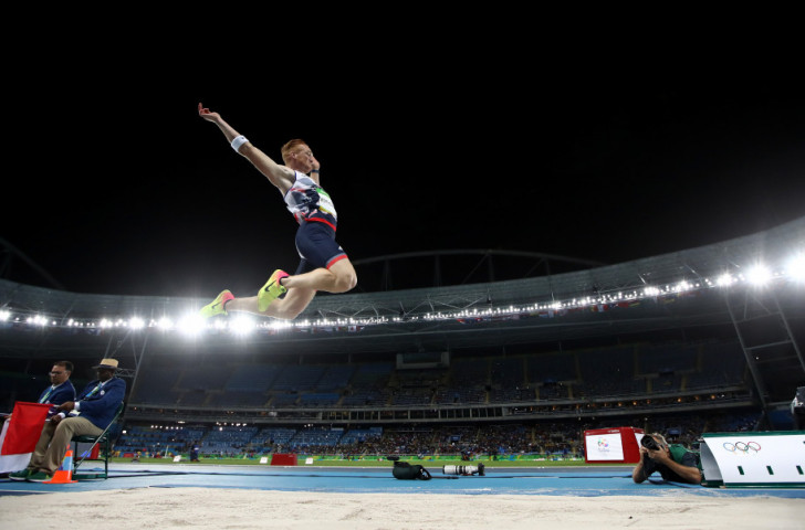 Britain's defending long jump champion Greg Rutherford was staring at an early exit after fouling two of his three qualifying jumps but managed to proceed to the final with a last effort of 7.90m ©Getty Images