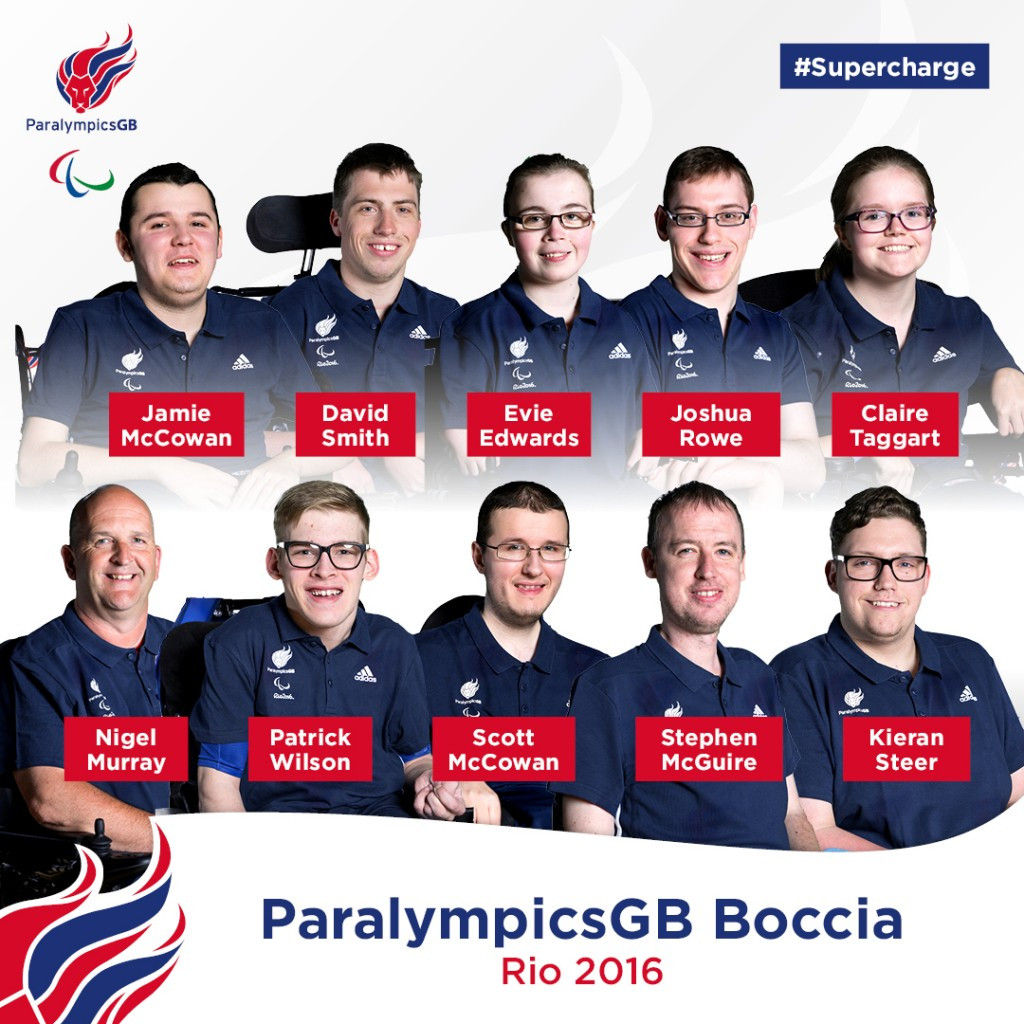Paralympic champions named on GB Boccia squad for Rio 2016