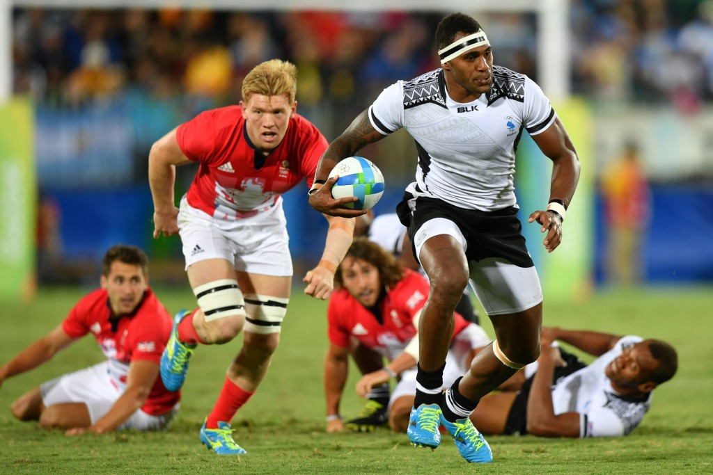 The men's final between Britain and Fiji was attended by a host of IOC members ©Getty Images
