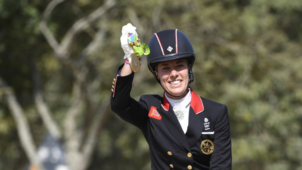 Charlotte Dujardin of Great Britain retained her London 2012 individual dressage title ©Getty Images