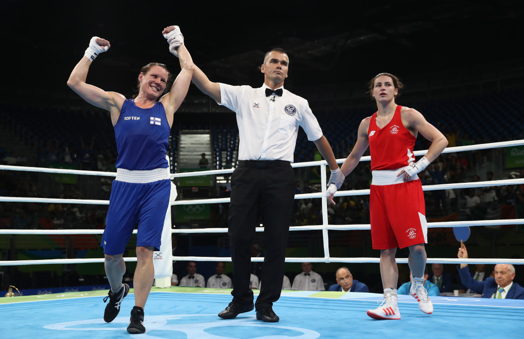 Ireland's Katie Taylor suffered a shock defeat to Mira Potkonen of Finland ©Getty Images