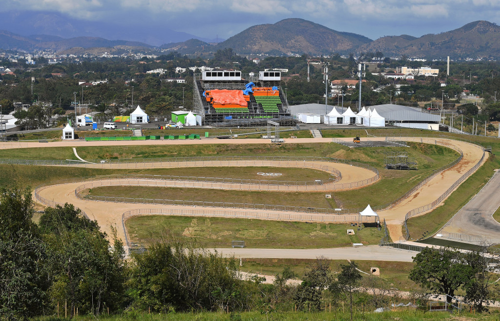 Action at the mountain bike venue, pictured last month, is due to begin on Saturday ©Getty Images
