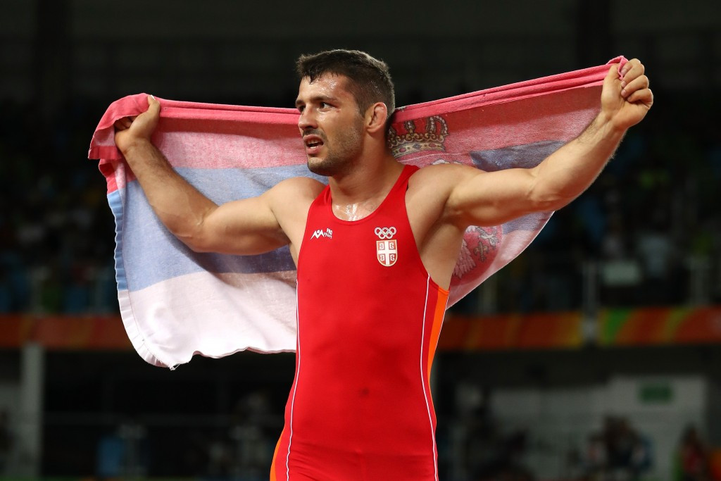 Davor Stefanek won Serbia's first wrestling gold medal as an independent nation ©Getty Images 
