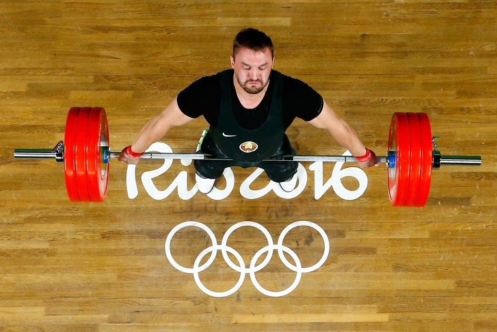 Vadzim Straltsou of Belarus claimed a silver medal in the men's under 94kg division in Rio ©Getty Images