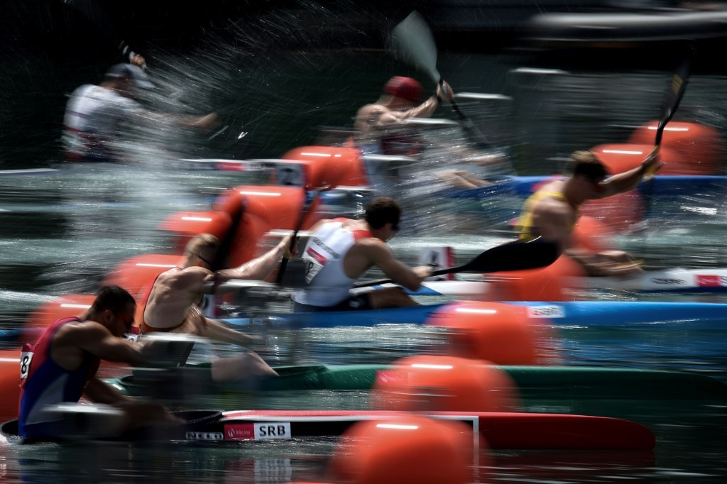 The final day of canoe sprint competition in Mingachevir saw 10 medal races take place ©AFP/Getty Images