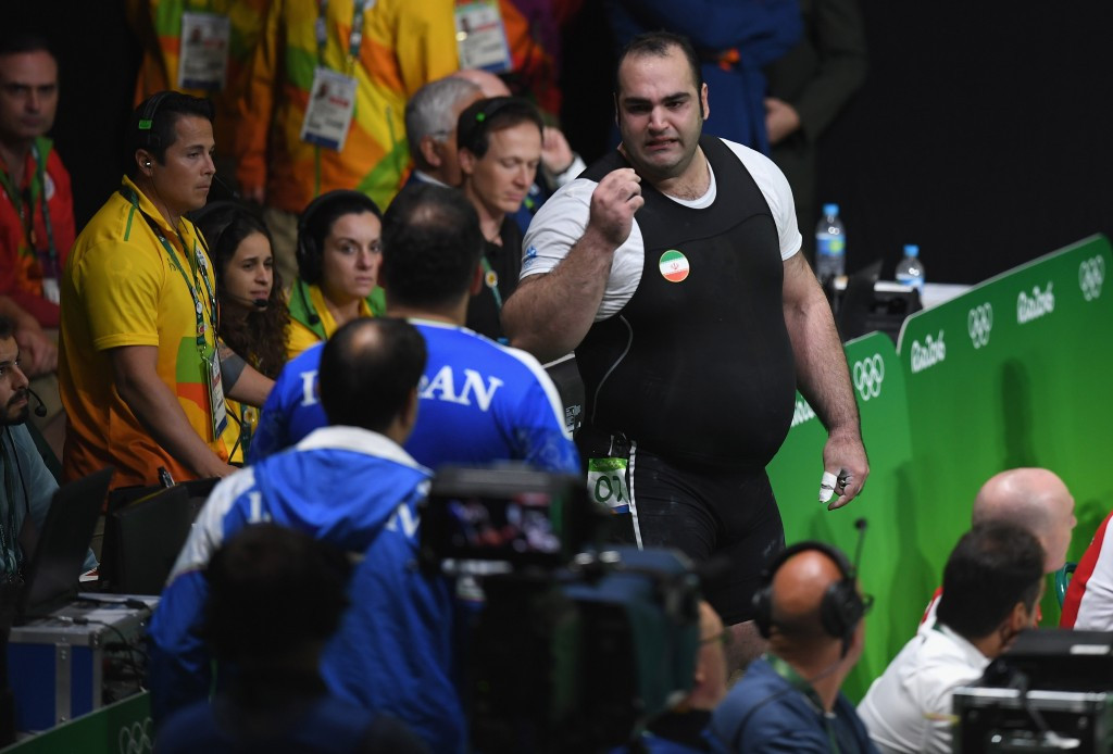 There was furious scenes in the weightlifting as Iranian officials disputed a decision ©Getty Images