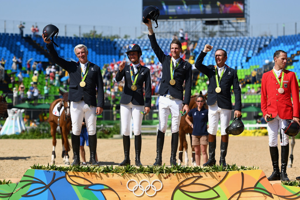 France's show jumpers have won Olympic gold in the equestrian team jumping event ©Getty Images