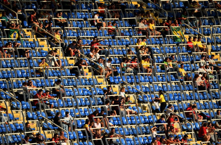 The Rio 2016 organisers claim 82 per cent of tickets have been sold but many venues have lots of empty seats, including at this football match between the Honduras and Algeria in the Olympic Stadium ©Getty Images