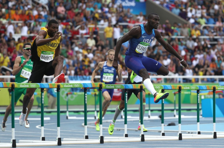 Kerron Clement heads for his first individual Olympic gold medal in the 400m hurdles - the victory came as no big surprise to him ©Getty Images