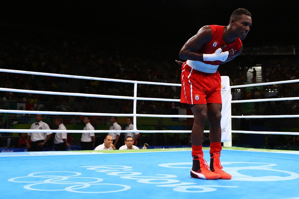Three-time world champion Julio Cesar La Cruz became Cuba’s first light heavyweight Olympic boxing gold medallist after beating Kazakhstan’s Adilbek Niyazymbetov at the Riocentro - Pavilion 6 venue today ©Getty Images