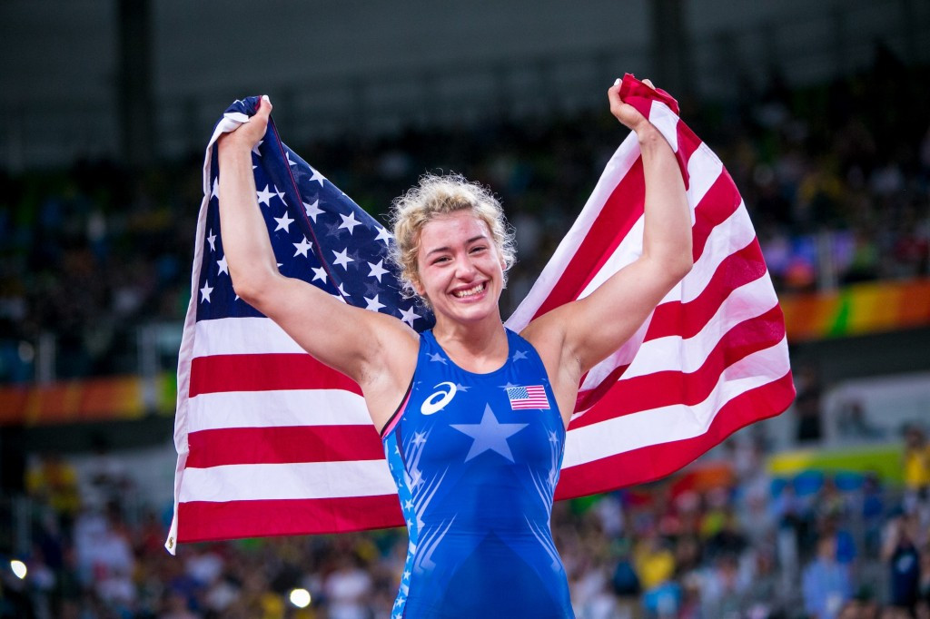 Helen Maroulis won the United States’ first-ever gold medal in Olympic women’s wrestling after defeating Japanese legend Saori Yoshida in the 53 kilograms freestyle final ©UWW
