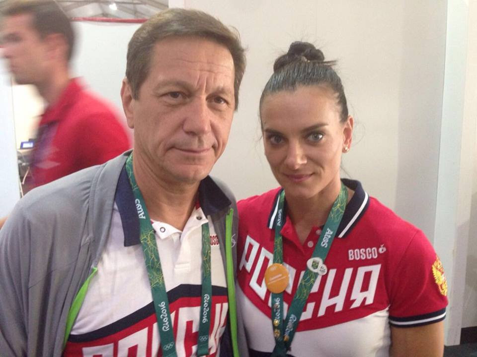 Yelena Isinbayeva, pictured with Russian Olympic Committee President Alexander Zhukov, has been elected as a member of the International Olympic Committee ©ROC