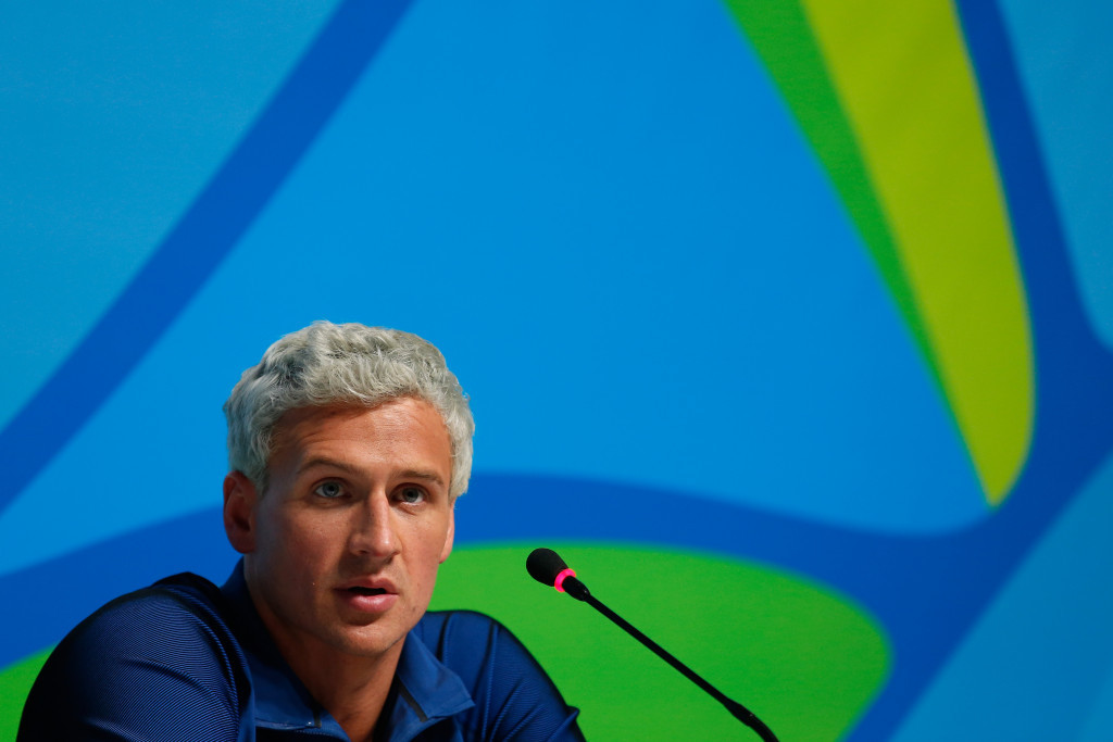 Ryan Lochte has apologised for his behaviour ©Getty Images