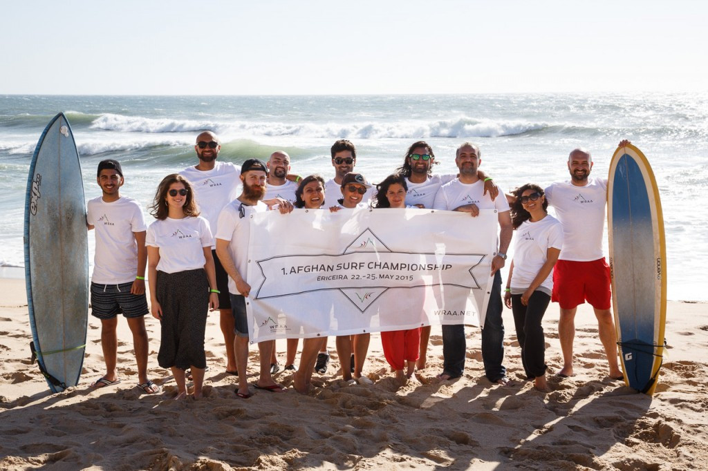 The inaugural Afghan Surf Championships were held in Portugal in 2015 ©ISA