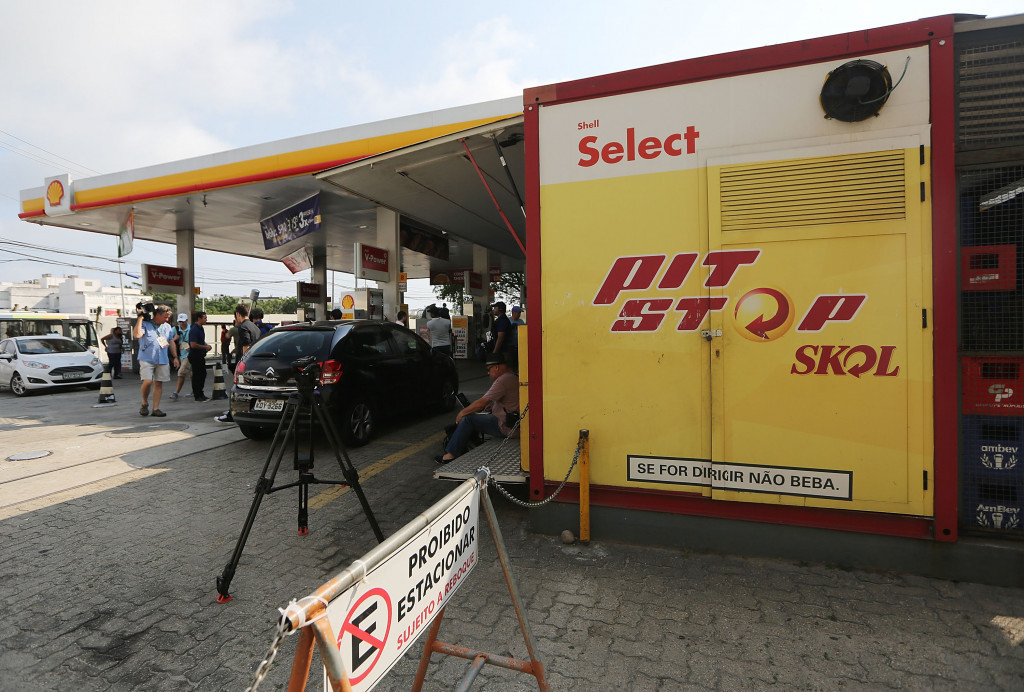 CCTV footage has emerged of an altercation in a petrol station in Rio ©Getty Images