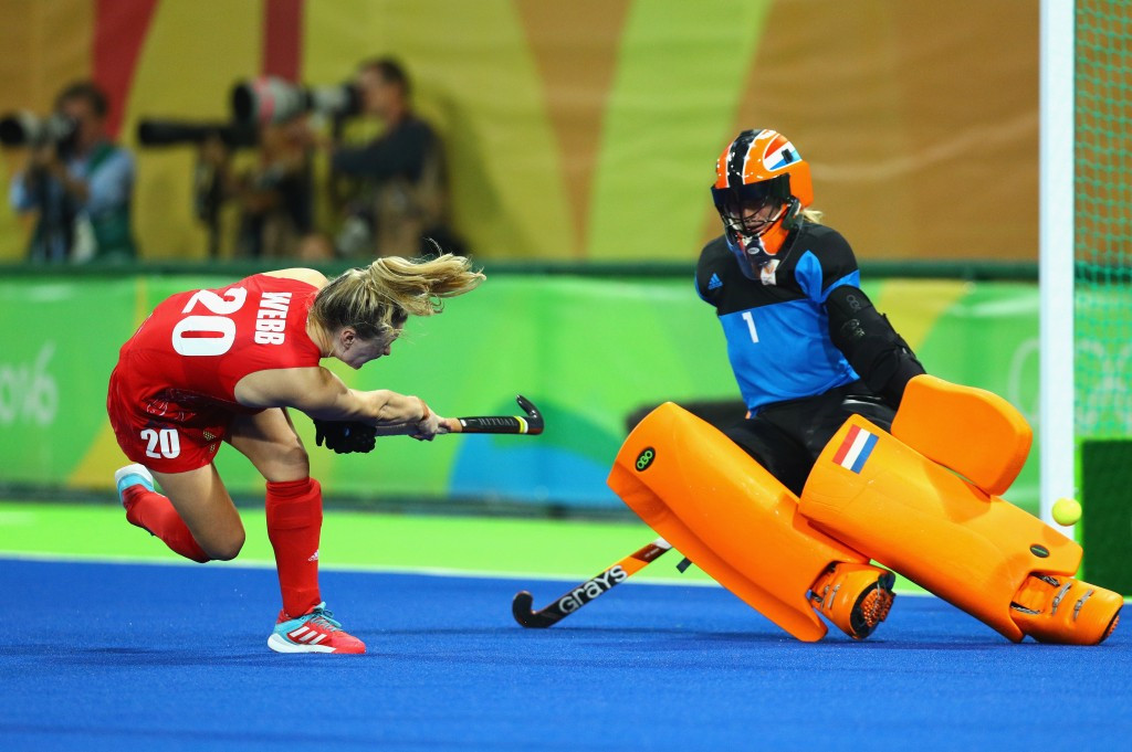 Hollie Webb scored the winning penalty for Great Britain ©Getty Images