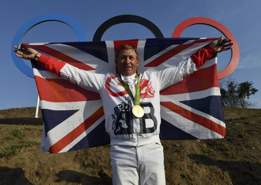 Nick Skelton became the oldest equestrian champion in Olympic history when claiming individual jumping honours ©Getty Images