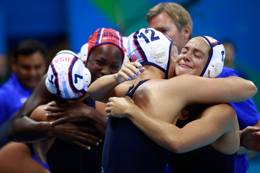 US dedicate gold medal to coach after successfully defending women's water polo title