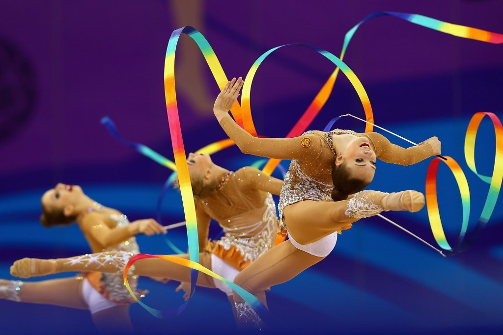 Russia's ribbon routine sets up Baku 2015 rhythmic gymnastics all-around triumph