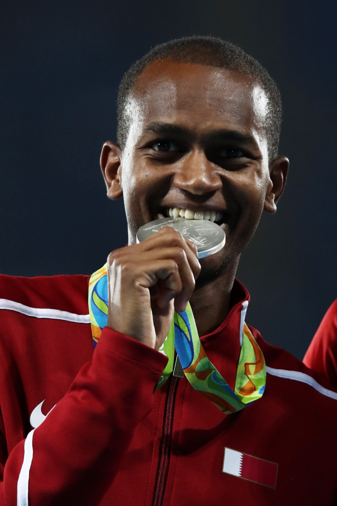 Mutaz Barshim won Qatar's first Olympic silver medal ©Getty Images