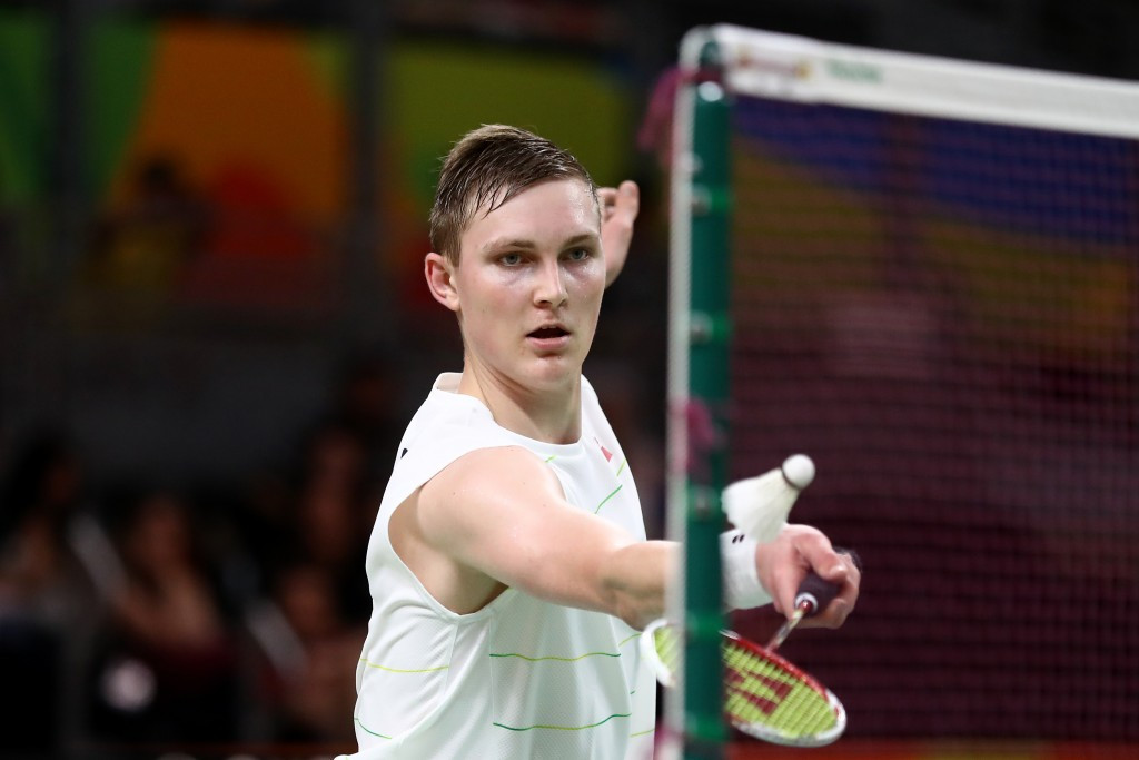 Denmark's Viktor Axelsen beat two-time Olympic champion Lin Dan to seal the bronze medal ©Getty Images