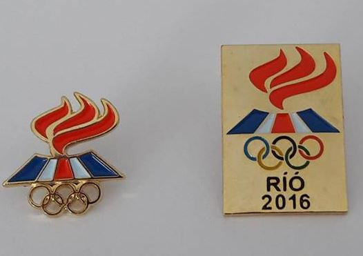 The Icelandic Olympic Committee brought two souvenir pins to the Rio 2016 Olympic Games ©IOC 