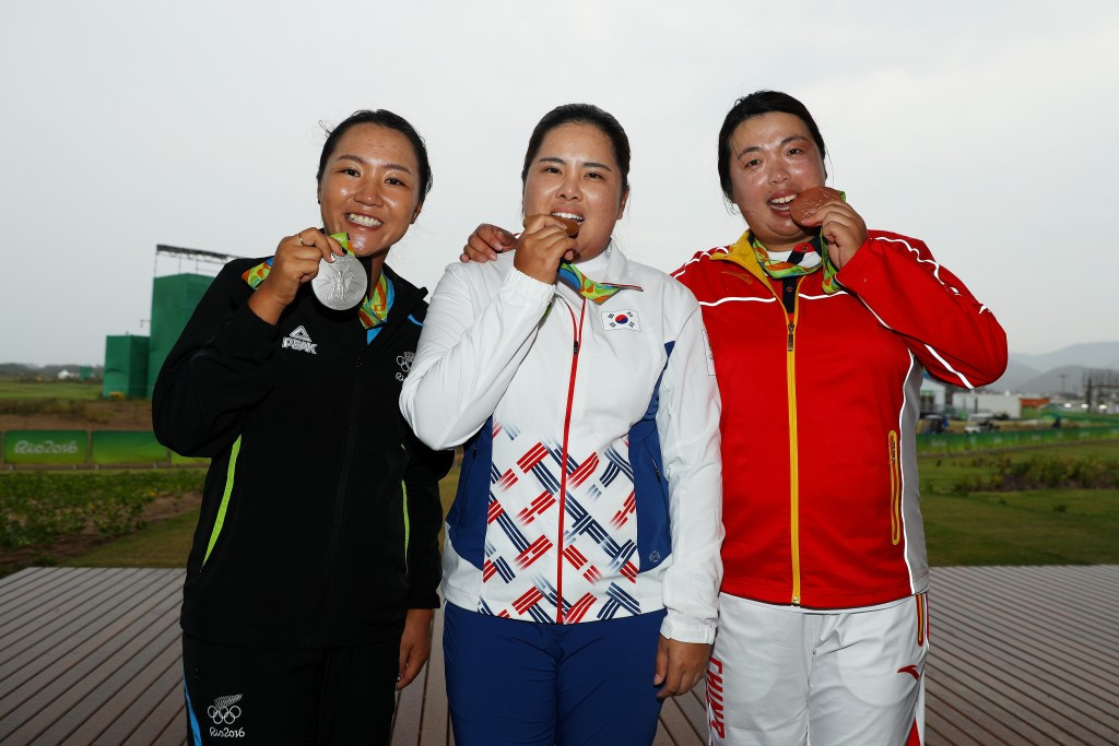 South Korea's Inbee Park won the women's golf gold medal ©Rio 2016
