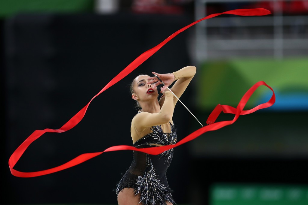 Russia's Margarita Mamun caused a surprise by winning the rhythmic gymnastics individual all-around Olympic gold medal ahead of team-mate and three-time world champion Yana Kudryavtseva ©Getty Images