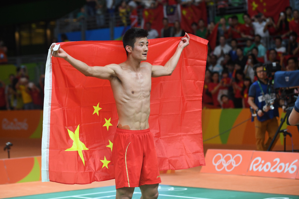 Chen Long also secured Chinese gold in the men's singles badminton ©Getty Images