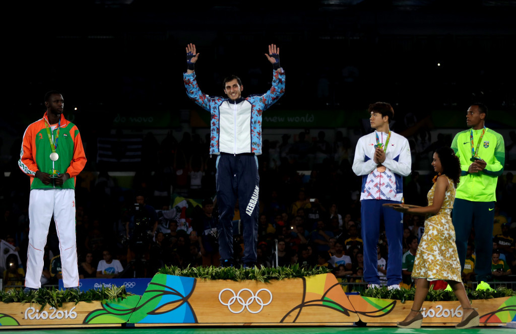 Radik Isaev claimed Azerbaijan's first gold medal of Rio 2016 in the men's over 67kg taekwondo ©Getty Images