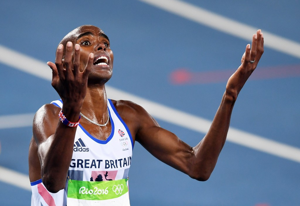  Farah seals Olympic double double with 5,000m win as Centrowitz earns shock 1500m gold