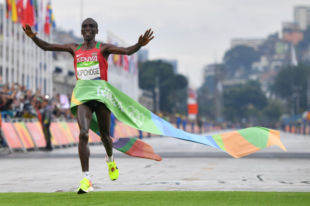 Eliud Kipchoge lived up to his billing as favourite for the men's marathon, becoming the second Kenyan Olympic champion after Sammy Wanjiru in 2008 ©Getty Images