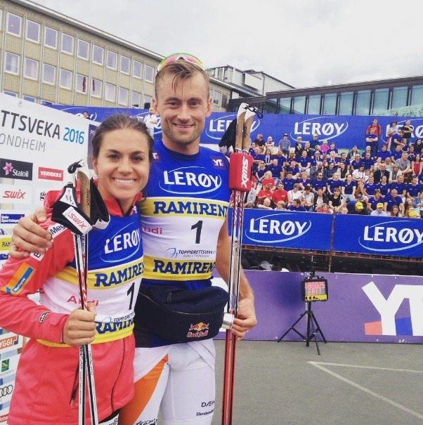 Norwegian duo Heidi Weng and Petter Northug claimed victory in the women's and men's events at the annual Toppidrettsveka festival ©Instagram