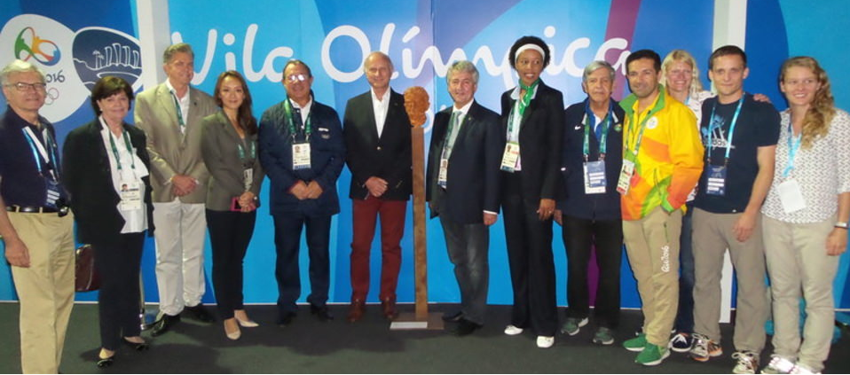 UIPM donate Pierre de Coubertin bust to Rio 2016 Athletes' Village